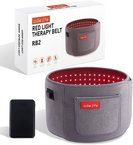 Red Light Therapy Belt - Near Infrared Light Therapy & Red Light Therapy for Body, Relaxing Muscle, Inflammation, Improve Circulation - Infrared Therapy or Infrared Light Therapy Device in Saudi Arabia