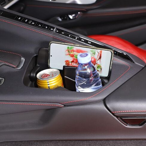Center Console Storage Box Expand Your Storage with a Cup Holder Bracket for Corvette C8 Stingray 2020-2024 Z06 Z51- Ideal for Phone and Glasses (Cup Holder) in Kuwait