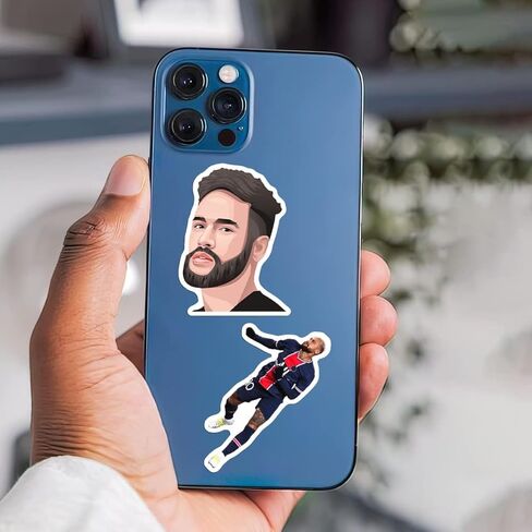 150 قطعة من ملصقات لاعب كرة القدم المقاومة للماء من الفينيل لكرة القدم للأولاد والأطفال والبنات زجاجات المياه والكمبيوتر المحمول والكمبيوتر والجدار وسجل القصاصات in Kuwait