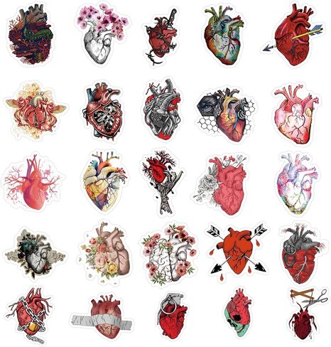 62 قطعة من ملصقات القلب، ملصقات جمالية، ملصقات فينيل مقاومة للماء لأجهزة الكمبيوتر المحمول، ممتص الصدمات، لوح التزلج، زجاجة مياه، الكمبيوتر، الهاتف، ملصقات كرتونية للأطفال والمراهقين والبالغين in Kuwait