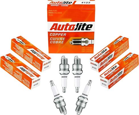 شمعات الإشعال البديلة للسيارات المقاومة النحاسية من Autolite 4123 (4 عبوات) in Saudi Arabia