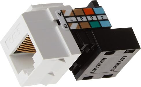 Leviton 41108-RO5 Category 5 QuickPort Connector, CAT 5, Orange in Saudi Arabia