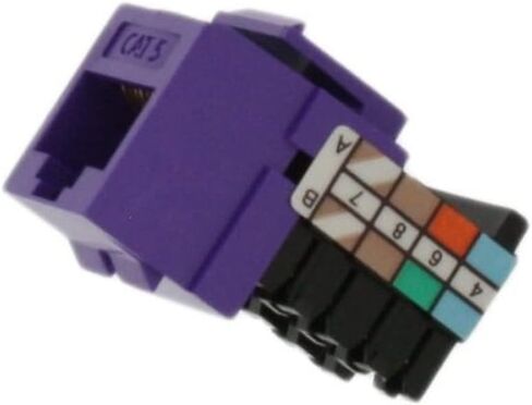 Leviton 41108-RO5 Category 5 QuickPort Connector, CAT 5, Orange in Saudi Arabia