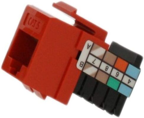 Leviton 41108-RO5 Category 5 QuickPort Connector, CAT 5, Orange in Saudi Arabia
