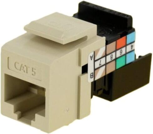 Leviton 41108-RO5 Category 5 QuickPort Connector, CAT 5, Orange in Saudi Arabia