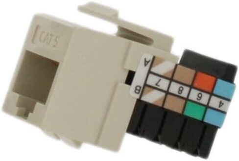 Leviton 41108-RO5 Category 5 QuickPort Connector, CAT 5, Orange in Saudi Arabia