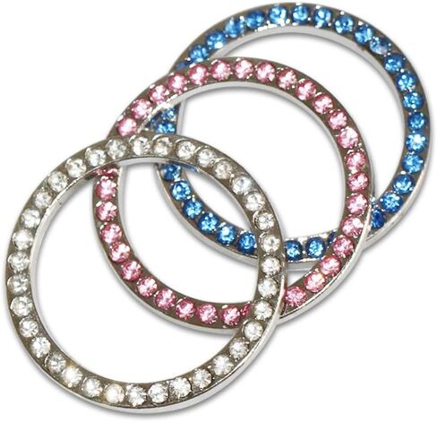 JessicaAlba® New Car Interior One-Key Engine Start Stop Ignition Push Button Decorative Diamante Ring for Cars, Trucks, Jeeps, SUV, and More. in Kuwait