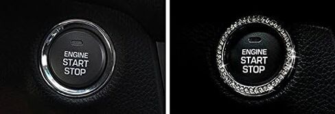 JessicaAlba® New Car Interior One-Key Engine Start Stop Ignition Push Button Decorative Diamante Ring for Cars, Trucks, Jeeps, SUV, and More. in Kuwait