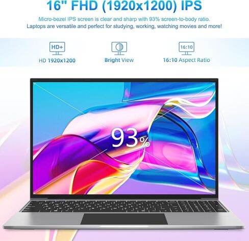كمبيوتر محمول Jumper، أجهزة كمبيوتر محمولة Intel Quad Core CPU (حتى 3.4 جيجا)، شاشة 16 بوصة FHD IPS 1920x1200 (16:10)، 16 جيجا DDR5 512 جيجا SSD، 2.4G+5G WiFi، BT4.0، نظام تبريد، 4 مكبرات صوت ستيريو، كاميرا ويب عالية الدقة، USB3.0. in Kuwait