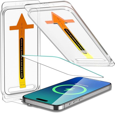 حافظة مصممة لهاتف iPhone 15 (فقط) مع غطاء كاميرا، [متوافقة مع MagSafe] - واقي شاشة من الزجاج المقوى [صديق للحافظة] أرجواني in Saudi Arabia