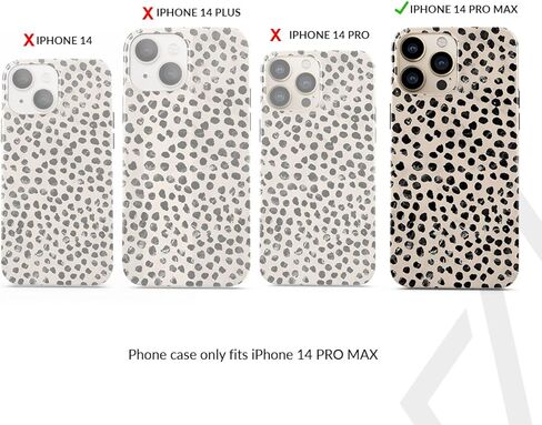 حافظة هاتف BURGA متوافقة مع iPhone 14 PRO MAX - متوافقة مع الشحن اللاسلكي، هيكل صلب هجين مكون من طبقتين + حافظة واقية من السيليكون، حماية شديدة التحمل، مقاس نحيف، Almond Latte in Kuwait