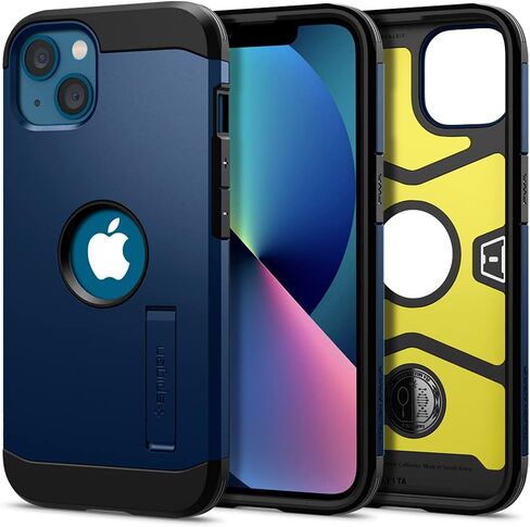 Spigen Tough Armor [Extreme Protection Tech] Designed for iPhone 13 Case (2021) - Black in Saudi Arabia