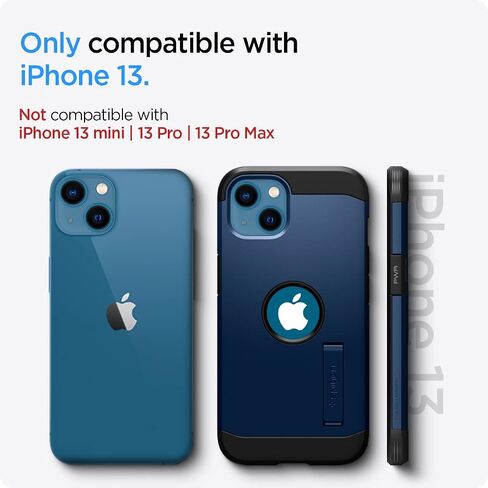 Spigen Tough Armor [Extreme Protection Tech] Designed for iPhone 13 Case (2021) - Black in Saudi Arabia
