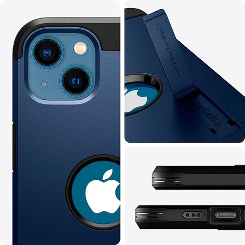 Spigen Tough Armor [Extreme Protection Tech] Designed for iPhone 13 Case (2021) - Black in Saudi Arabia