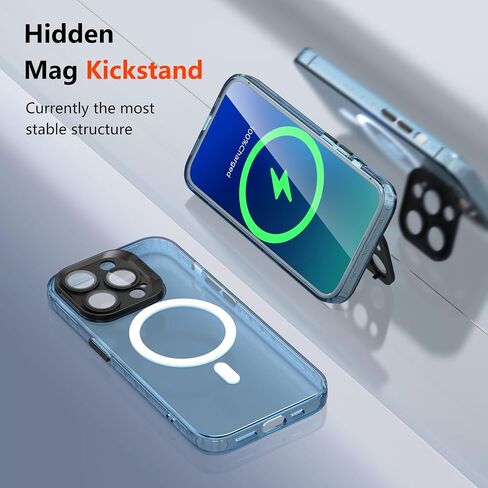 حافظة مصممة لهاتف iPhone 15 (فقط) مع غطاء كاميرا، [متوافقة مع MagSafe] - واقي شاشة من الزجاج المقوى [صديق للحافظة] أرجواني in Saudi Arabia