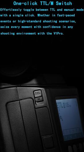 Godox V1 Pro F V1Pro F Round Head Camera Flash for Fujifilm Fuji Flash Speedlite Speedlight,76Ws 2.4GTTL 1/8000 HSS,500 Full Power Flashes,1.3s Recycle Time,2980mAh Li-ion Battery,Detachable Sub Flash in Saudi Arabia