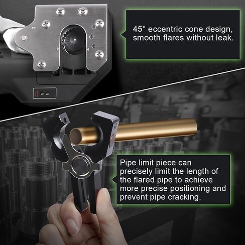 Flaring Tool Kit Precision Flaring Tool HVAC 45 Degree Eccentric Flaring Tool Copper Flaring Tool Single Flare Tool for Copper Tubing/Aluminum Copper Pipe Expander Tool with 5 Flare Clamps in Saudi Arabia