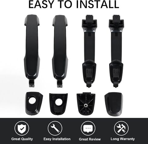 FAERSI 4pcs Exterior Outside Door Handle Front Rear Driver & Passenger Side Replacements for 2004-2014 Toyota Corolla #88971449, 88971457, 69211-42010, 69217-12030, 69229-02011 in Saudi Arabia