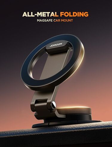 JOYROOM for MagSafe Car Mount, [All-Metal Strongest Magnet] Magnetic Phone Holder for Car Dashboard, Tesla Phone Mount, Car Holder Fit for iPhone 15 Pro Max/iPhone 14 13 12 Pro Max, Dark Gray in Kuwait