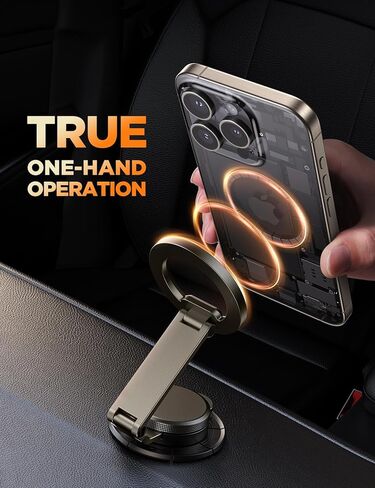 JOYROOM for MagSafe Car Mount, [All-Metal Strongest Magnet] Magnetic Phone Holder for Car Dashboard, Tesla Phone Mount, Car Holder Fit for iPhone 15 Pro Max/iPhone 14 13 12 Pro Max, Dark Gray in Kuwait