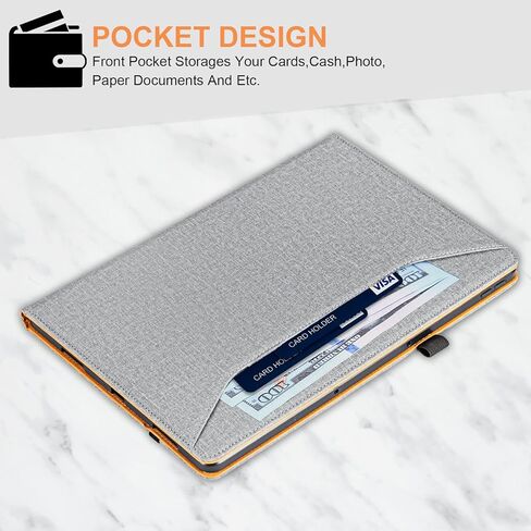 حافظة لينوفو تاب P12 مع حامل قلم للأطفال، حافظة فوليو مقاومة للصدمات لجهاز لينوفو تاب P12، غطاء مقاس 12.7 بوصة، أسود in Kuwait