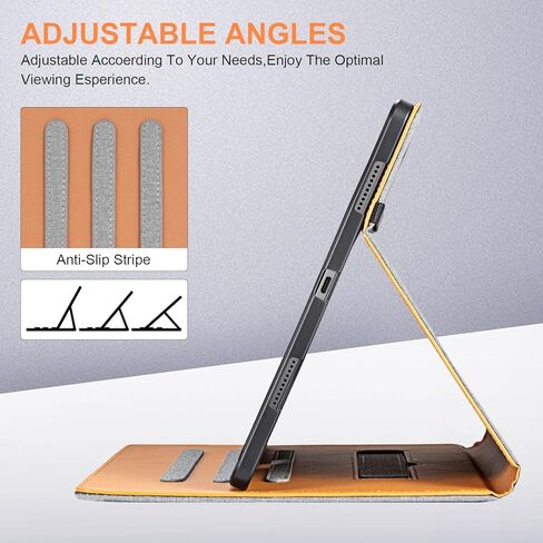 حافظة لينوفو تاب P12 مع حامل قلم للأطفال، حافظة فوليو مقاومة للصدمات لجهاز لينوفو تاب P12، غطاء مقاس 12.7 بوصة، أسود in Kuwait