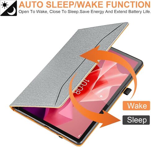 حافظة لينوفو تاب P12 مع حامل قلم للأطفال، حافظة فوليو مقاومة للصدمات لجهاز لينوفو تاب P12، غطاء مقاس 12.7 بوصة، أسود in Kuwait