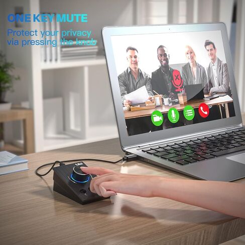 وحدة التحكم في مستوى الصوت للوسائط المتعددة 1Mii S04 - متوافقة مع Win/7/8 10/Mac، مثالية للاستماع إلى الموسيقى ومشاهدة الأفلام في المنزل ولعب الألعاب in Kuwait