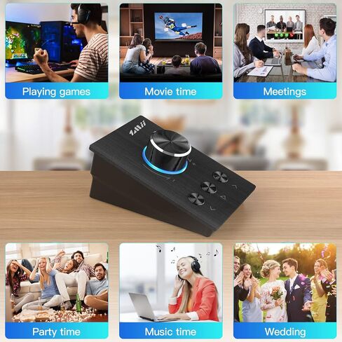 وحدة التحكم في مستوى الصوت للوسائط المتعددة 1Mii S04 - متوافقة مع Win/7/8 10/Mac، مثالية للاستماع إلى الموسيقى ومشاهدة الأفلام في المنزل ولعب الألعاب in Kuwait