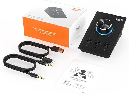 وحدة التحكم في مستوى الصوت للوسائط المتعددة 1Mii S04 - متوافقة مع Win/7/8 10/Mac، مثالية للاستماع إلى الموسيقى ومشاهدة الأفلام في المنزل ولعب الألعاب in Kuwait