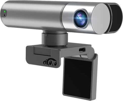 Webcam, 2K Web cam with Intelligent Sensor, AI Auto Tracking, Gesture Control, 2X Zoom, Noise-Canceling Microphones, No App, Computer Camera for YouTube Gaming Conference Teaching Streaming in Kuwait