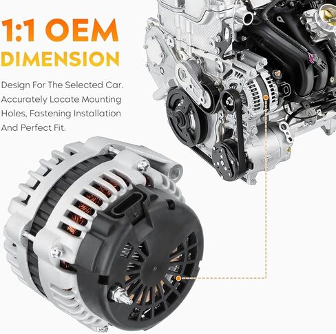 Alternator for Cadillac Escalade EXT 2002, for Chevy Express GMC Savana 1500 2500 3500 01-02, for Silverado Sierra 1500 2500 99-02, 3500/1500 HD/ 2500 HD 01-02, Yukon XL 1500 2500 00-02 in Kuwait