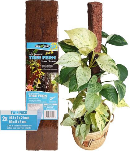 Tree Fern Totem Board- for Orchids, Aroids, and Other Climbing Plants | Soft, Durable, Fibrous | Natural and Sustainable | 2 Pack | 19.7x2x2 in Saudi Arabia