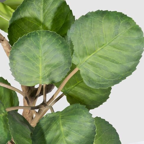 4FT Faux Fiddle Leaf Fig Artificial Tree, Green Silk Leaves, Durable Cement Base in Saudi Arabia