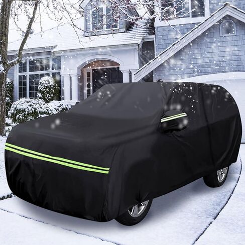 Waterproof Truck Cover Replace for 2022 2023 Ford F150 Lightning, 300D Oxford Fabric Custom-fit All Weather Car Covers with Zipper Door for Snow Rain Dust Protection in Saudi Arabia