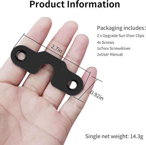 مجموعة أدوات إصلاح حاجب الشمس من سبائك الألومنيوم، مشابك تثبيت شديدة التحمل متوافقة مع جيب رانجلر JK 2018/ رانجلر 2018-2022/ غلاديتور 2020-2022 (عبوتان) in Kuwait