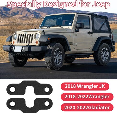 مجموعة أدوات إصلاح حاجب الشمس من سبائك الألومنيوم، مشابك تثبيت شديدة التحمل متوافقة مع جيب رانجلر JK 2018/ رانجلر 2018-2022/ غلاديتور 2020-2022 (عبوتان) in Kuwait