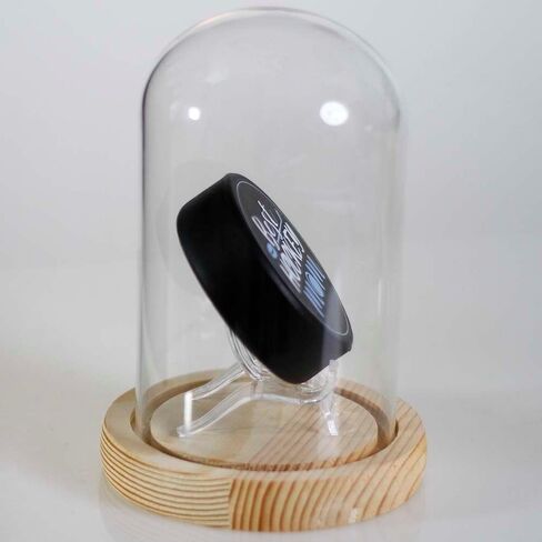 Glass Hockey Puck Display Case with Wood Base That Lights up and a Ice Hockey Pucks Hockey Puck Case Small Display Case Puck Holder Display in Kuwait