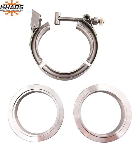 مشبك على شكل حرف V من الفولاذ المقاوم للصدأ مقاس 3 بوصات مع حواف قفل عادم توربو M/F in Kuwait