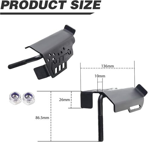 مفصلات الباب أوتاد القدم المعدنية الأمامية الخارجية أوتاد مسند القدمين المتوافقة مع Jeep Wrangler JK JKU JL JLU مع Gladiator JT 2007-2022 (زوج واحد) in Kuwait