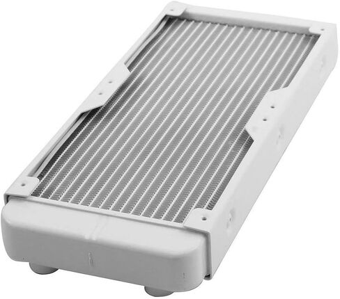 الألومنيوم وحدة المعالجة المركزية للكمبيوتر 18 أنابيب تبريد المياه مبادل حراري المبرد 240 مم طويل أبيض in Kuwait