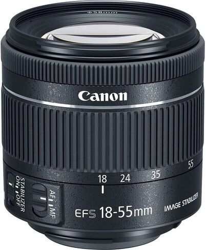 كانون EF-S 18-55 f/4-5.6 STM، أسود (1620C002) in Saudi Arabia