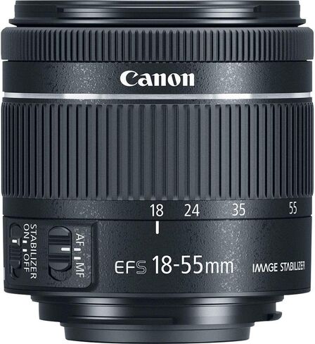 كانون EF-S 18-55 f/4-5.6 STM، أسود (1620C002) in Saudi Arabia