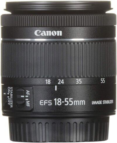 كانون EF-S 18-55 f/4-5.6 STM، أسود (1620C002) in Saudi Arabia