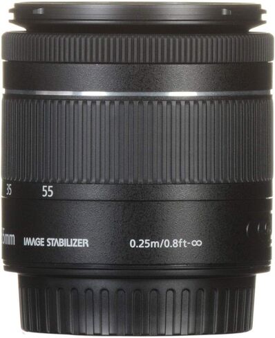 كانون EF-S 18-55 f/4-5.6 STM، أسود (1620C002) in Saudi Arabia