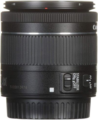 كانون EF-S 18-55 f/4-5.6 STM، أسود (1620C002) in Saudi Arabia