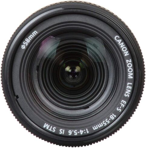 كانون EF-S 18-55 f/4-5.6 STM، أسود (1620C002) in Saudi Arabia