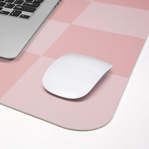 Non-Slip Desk Pad, Pink Desk mat, Waterproof PU Leather Desk Protector, Large Desk Blotter, Easy Clean Laptop Desk Writing Mat for Work/Home/Decor(Pink 31.5" x 12") in Kuwait