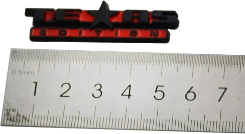 Small Size 1pcs Texas Edition Emblem Badge Dash Instrument Panel Replacement For Silverado ((Black Chrome)) in Saudi Arabia