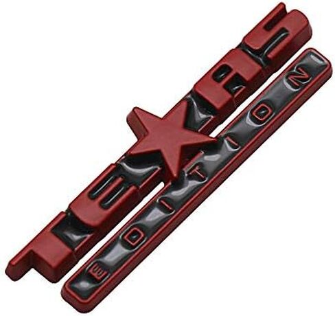 Small Size 1pcs Texas Edition Emblem Badge Dash Instrument Panel Replacement For Silverado ((Black Chrome)) in Saudi Arabia